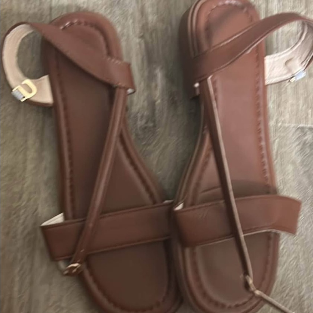 Brown Strappy Sandals